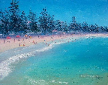 blue Oil Painting - blue beach scenes